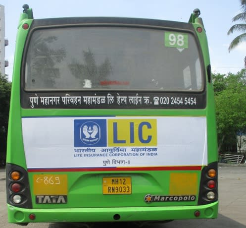 Non AC Bus - Pune-Bus Panel Advertising -Back Panel 1