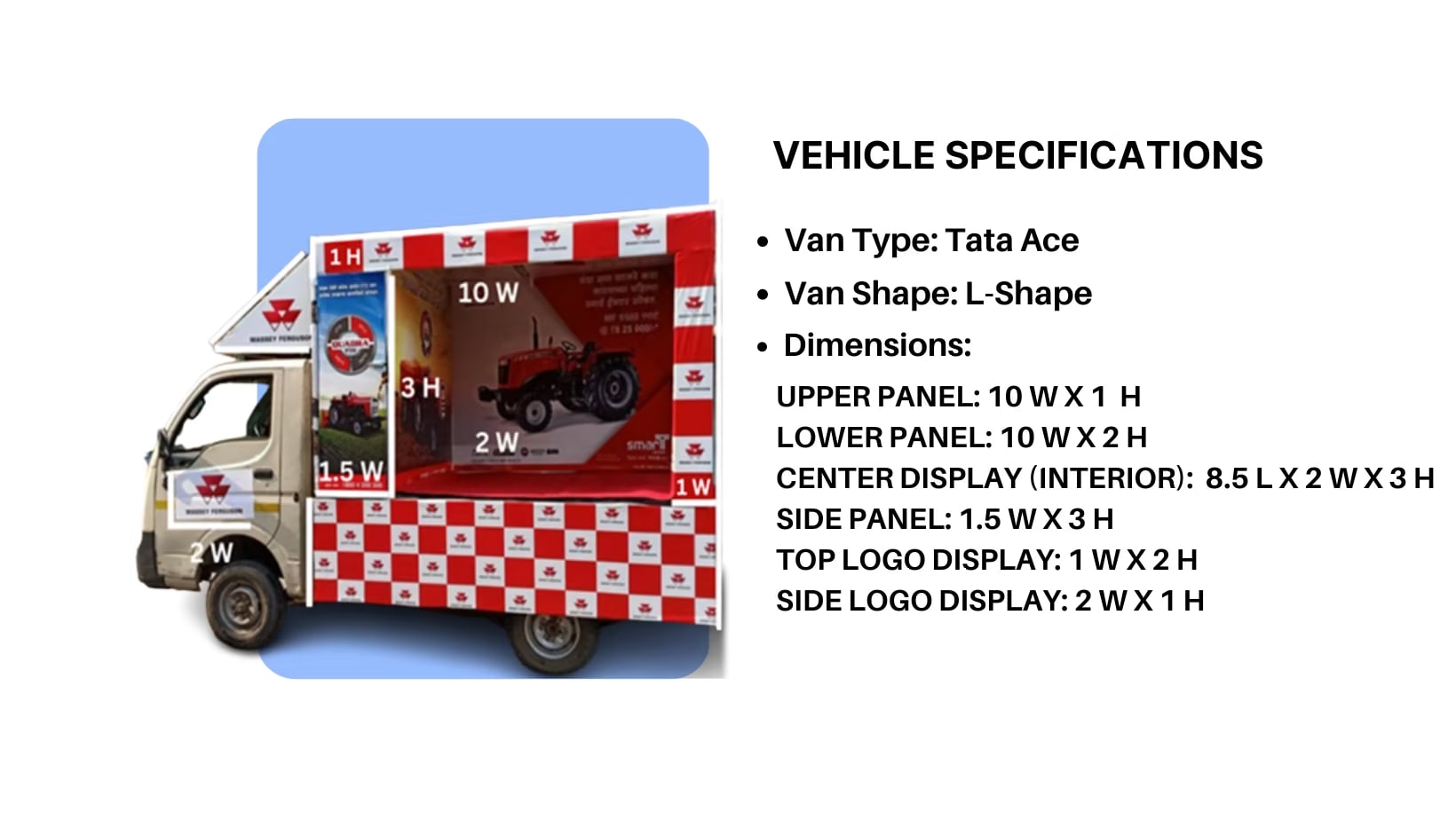 Tata Ace L Shape
