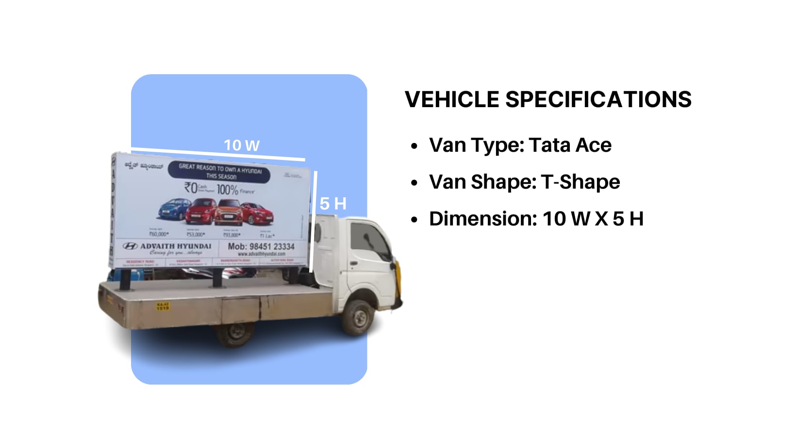 Tata Ace T Shape