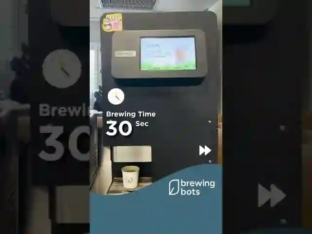 Digital Screen In Coffee Machine