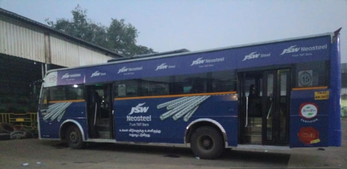 Full Bus Exterior - Conductor Side