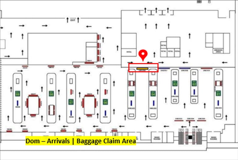 Domestic Arrival, Baggage Claim Area