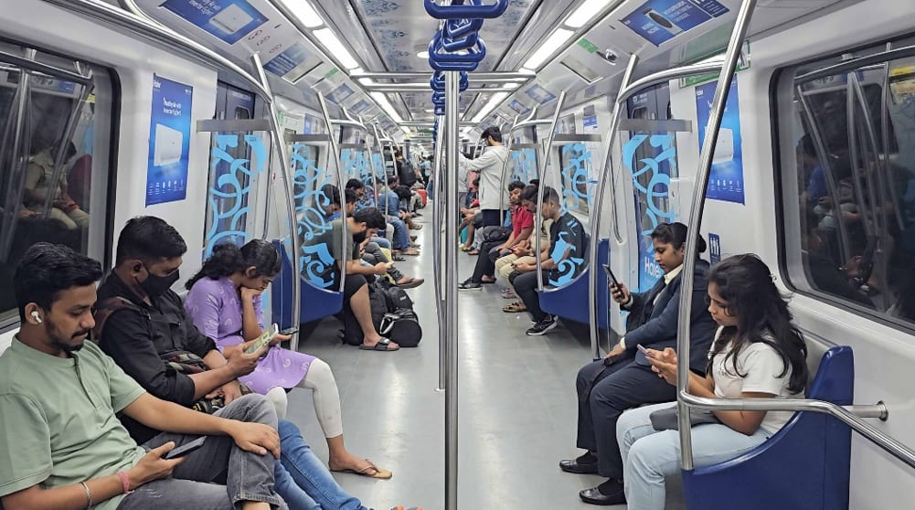 Interior Branding Metro Train - Bangalore