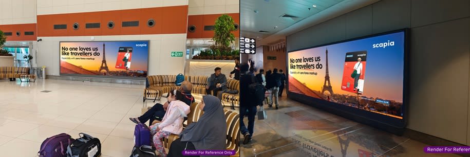 International Arrival Exit Area - 20 W x 8 H Ft (GF) & 21 W x 7 H Ft (FF) (Package of 2 Units)