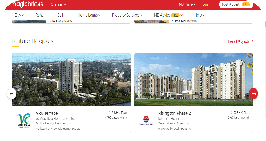 Project ShowCase - City page