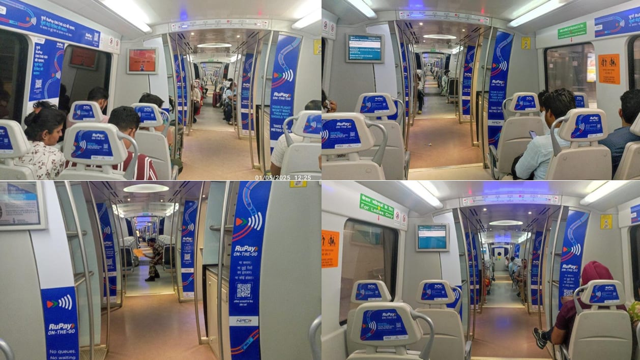 Full Train Interior - Line 10 - Orange/Airport (6 Coaches)