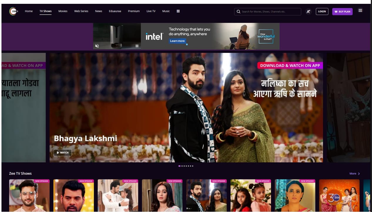 Zee5 App - Roadblock Advertising