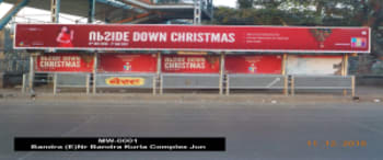 Advertising on Bus Shelter in Bandra East  48391