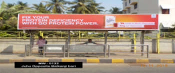 Advertising on Bus Shelter in Juhu  48448