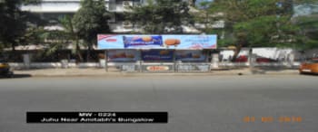 Advertising on Bus Shelter in Juhu  48681