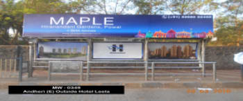 Advertising on Bus Shelter in Andheri East  48591