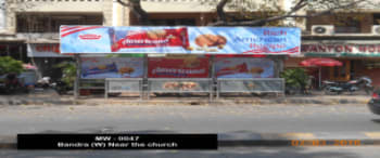 Advertising on Bus Shelter in Bandra West  48410