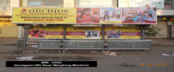 Advertising on Bus Shelter in Goregaon West