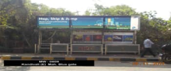 Advertising on Bus Shelter in Kandivali East  48682