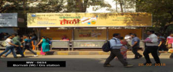 Advertising on Bus Shelter in Borivali West  48652
