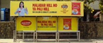 Advertising on Bus Shelter in Worli