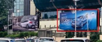 Advertising on Hoarding in Road 74921