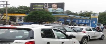 Advertising on Hoarding in New Industrial Town  76596