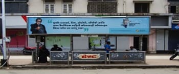 Advertising on Bus Shelter in Mahim  81770