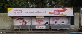 Advertising on Bus Shelter in Colaba