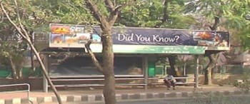 Advertising on Bus Shelter in Panchsheel Park 84269