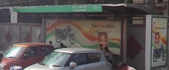 Advertising on Bus Shelter in Delhi  84235