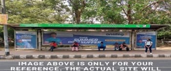 Advertising on Bus Shelter in Hauz Khas