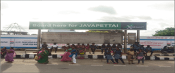 Advertising on Bus Shelter in Sholinganallur 91340
