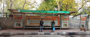 Advertising on Bus Shelter in Roop Nagar 83408