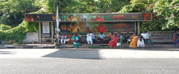 Advertising on Bus Shelter in Adyar  91981