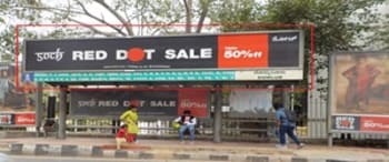Advertising on Bus Shelter in Domlur 30651