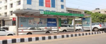 Advertising on Bus Shelter in Dhaula Kuan 100629