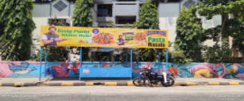Advertising on Bus Shelter in Airoli 107736