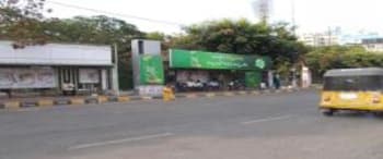 Advertising on Bus Shelter in Basheer Bagh 61128